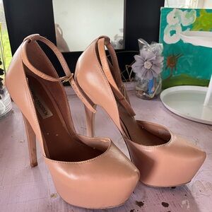Steve Madden Nude Platform Heels